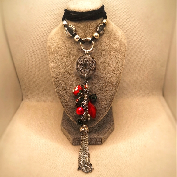 Signed vintage Steilmann tassel necklace - Picture 1 of 8